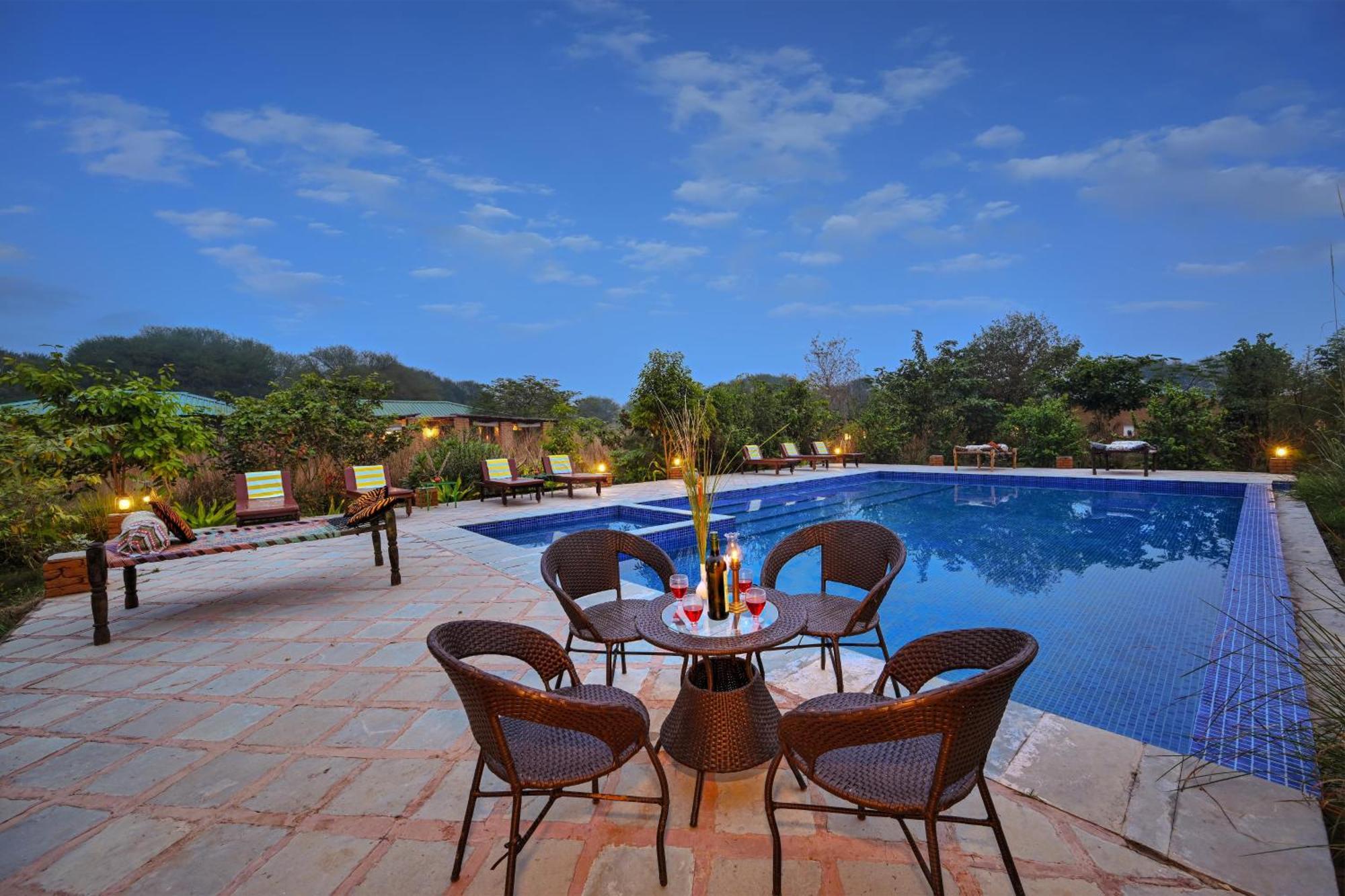 Bagh Serai - Rustic Cottage With Private Pool Савай Мадхопур Екстериор снимка