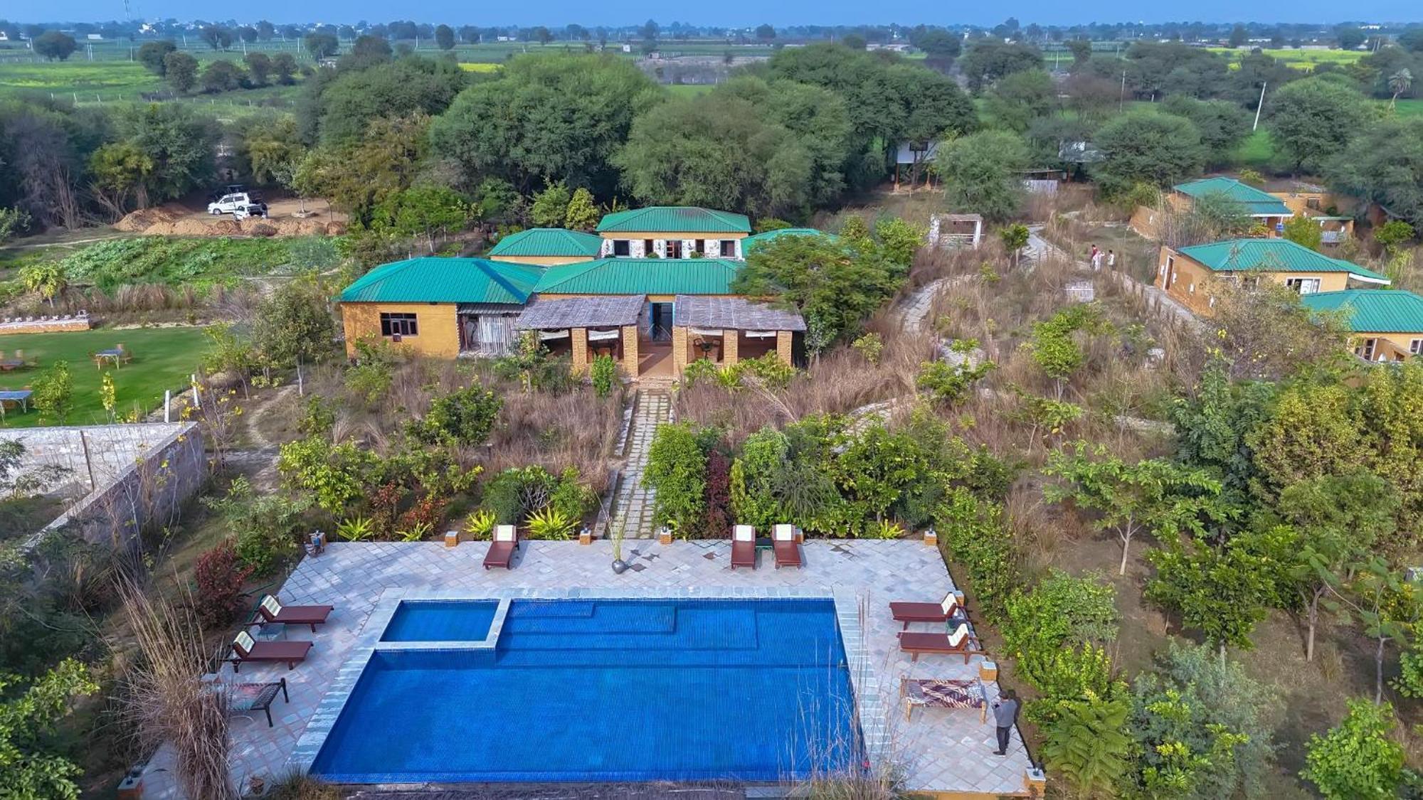 Bagh Serai - Rustic Cottage With Private Pool Савай Мадхопур Екстериор снимка